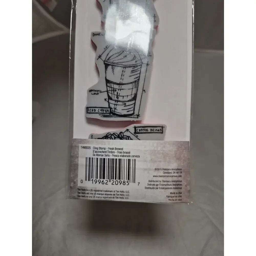 💥 Tim Holtz Stampers Anonymous Mini Blueprints Fresh Brewed 3
